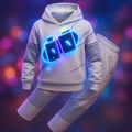 DJ Kostüm Set mit LED-Helm