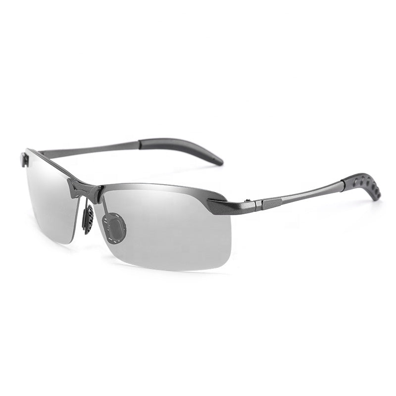 Polarized Self-Tinting Sunglasses with UV400 Protection - Photochromic Sports Glasses for Men & Women for Driving