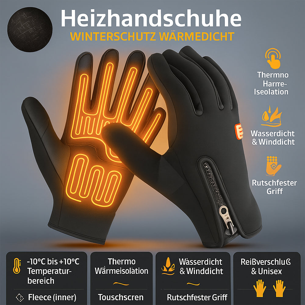 Heated Winter Gloves – Waterproof & Touchscreen Compatible