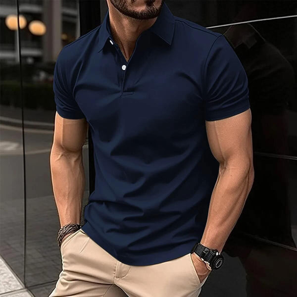Herren Poloshirt Leicht Atmungsaktiv Dünn Sportlich Elegant