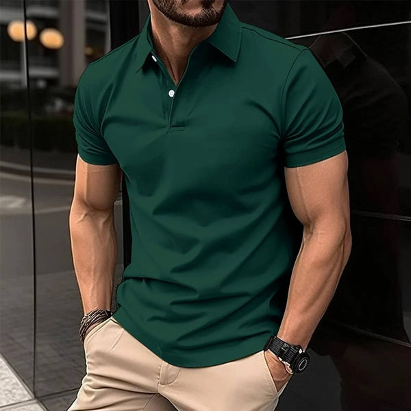 Herren Poloshirt Leicht Atmungsaktiv Dünn Sportlich Elegant
