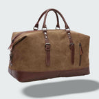 Icon | Leather Duffle Bag for Men - Durable Canvas Weekender Design 1