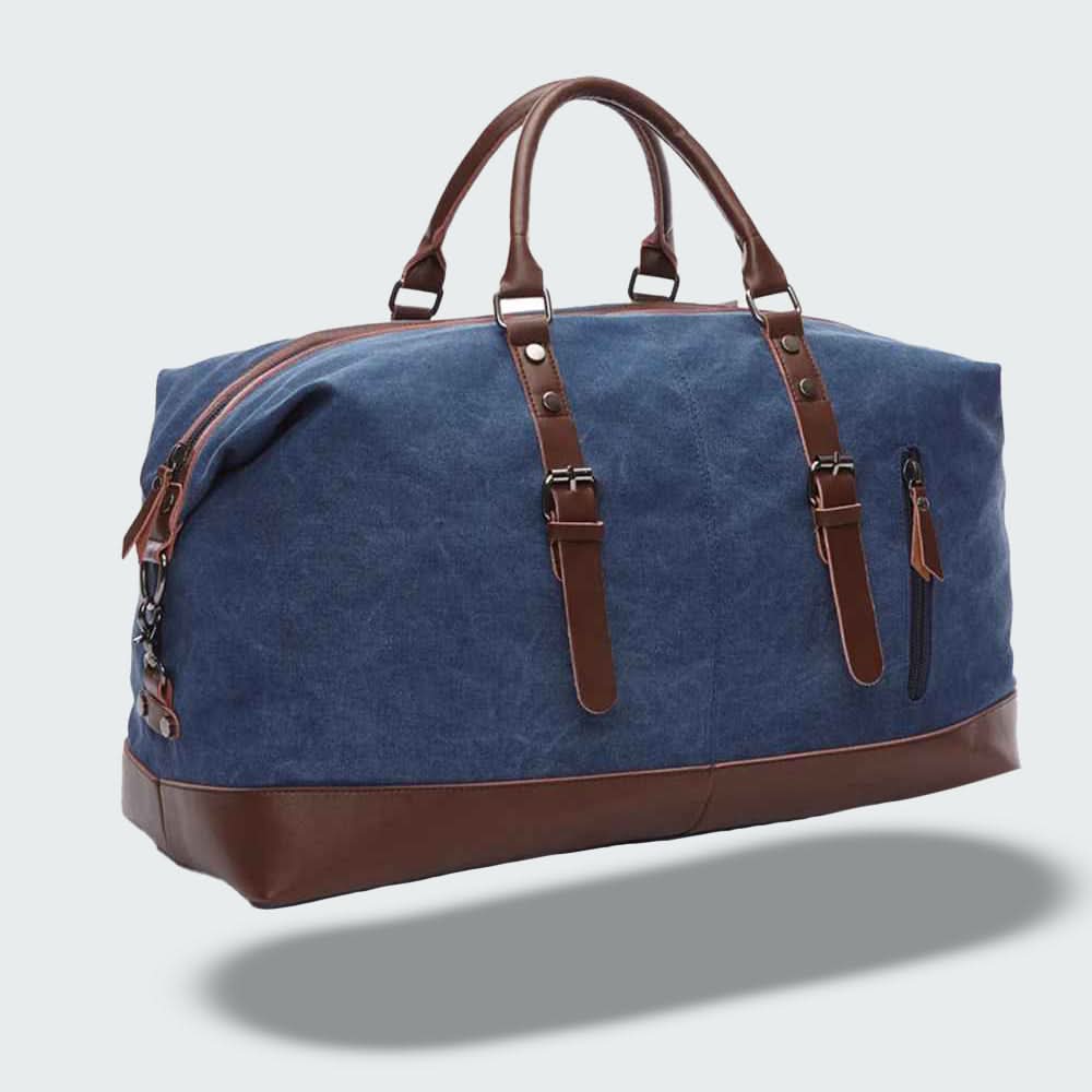 Icon | Leather Duffle Bag for Men - Durable Canvas Weekender Design 4