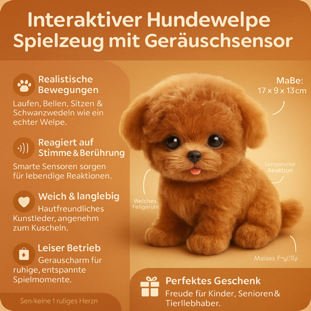 Interactive Puppy Toy with Sound Sensor