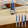 Entgrat- und Polierwerkzeug 4er Set für saubere Kanten – Präzisionsfräser mit 1/4 Zoll Aufnahme für Holz, Metall und Kunststoff, vibrationsarm und langlebig
