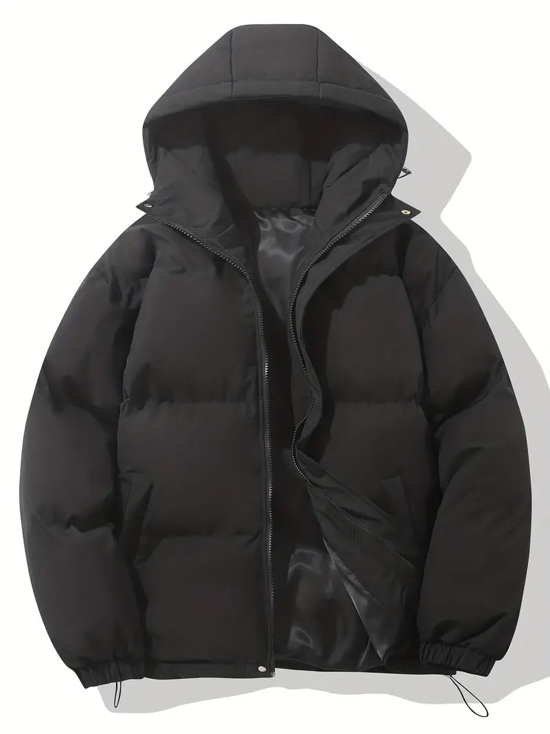 NOUVEAU RICHE Kapuzenjacke Damen Übergangsjacke Klassisch Warm Gefüttert Schwarz