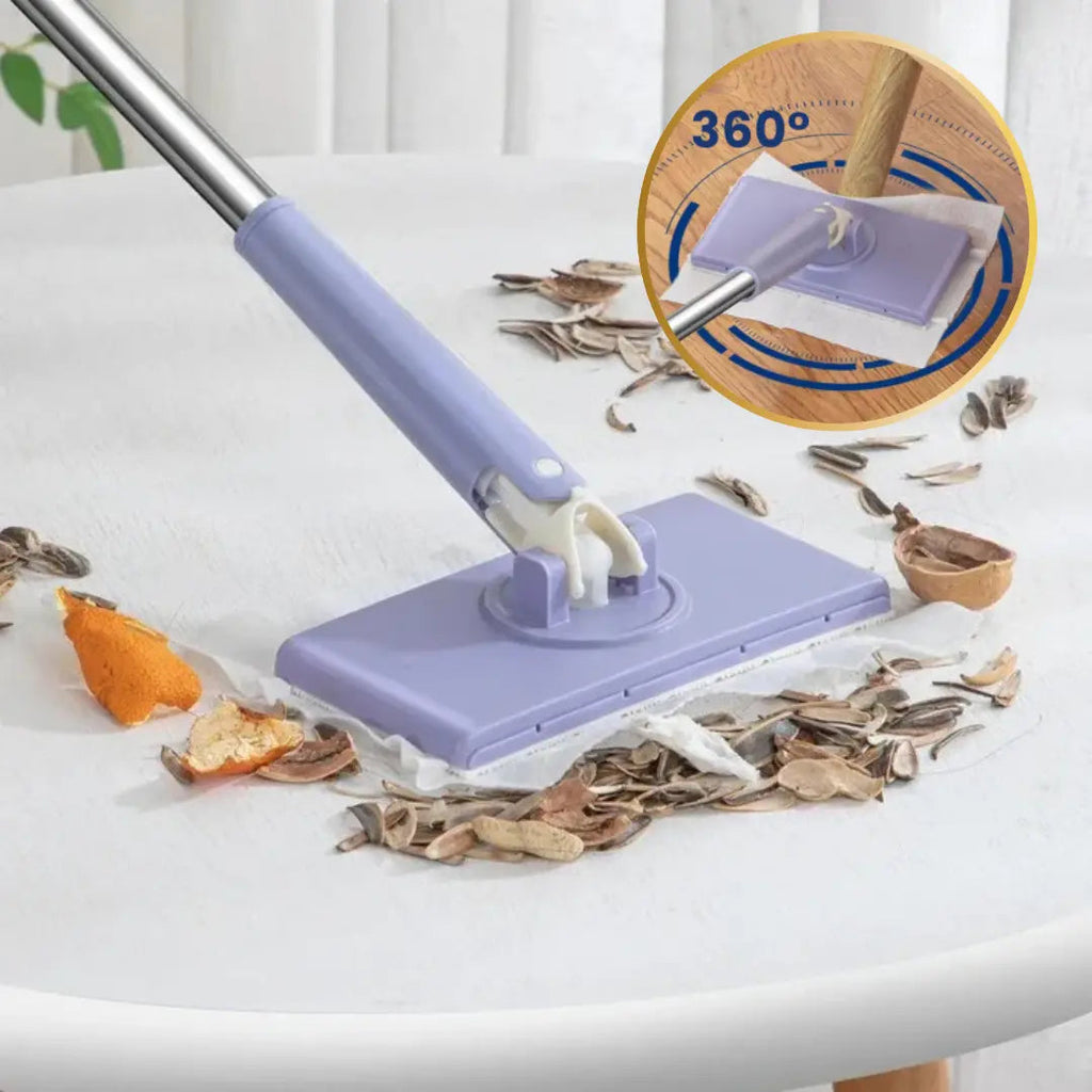 Kompakter Mini-Wischmopp – Hygienischer Tuchwechsel & 360°-Kopf Zorenza