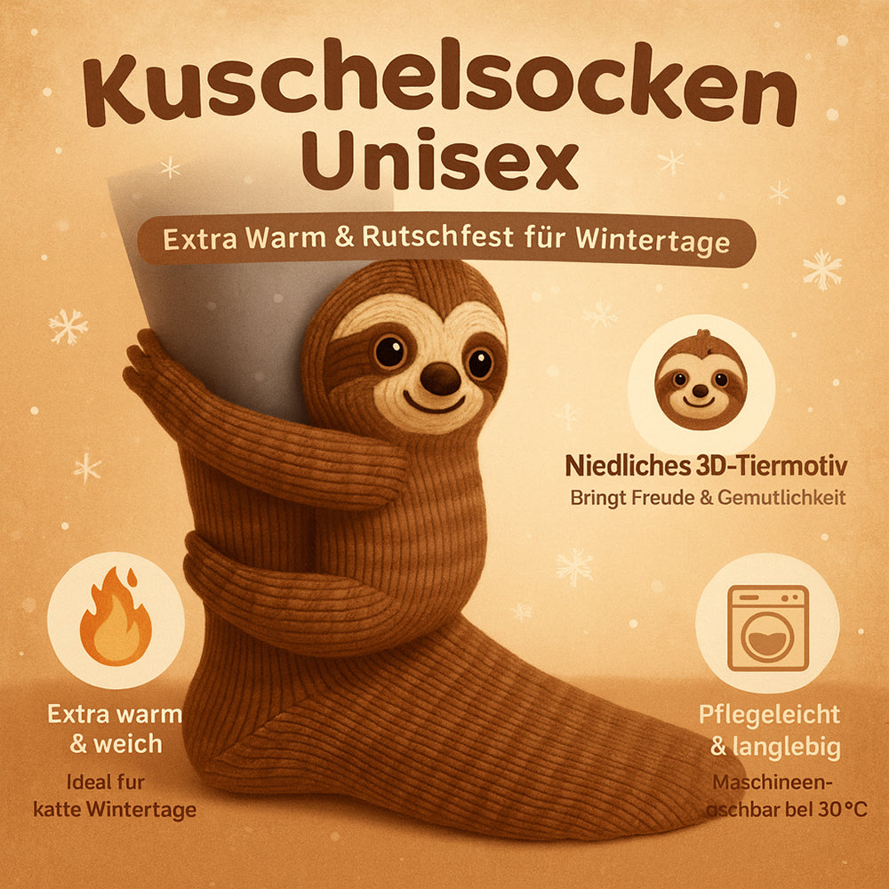 Kuschelige Winter-Hausstrümpfe – Rutschfeste Plüsch-Socken für Zuhause
