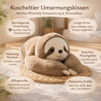 Kuscheltier Umarmungskissen - Weiches Plüschtier zur Entspannung & Stressabbau