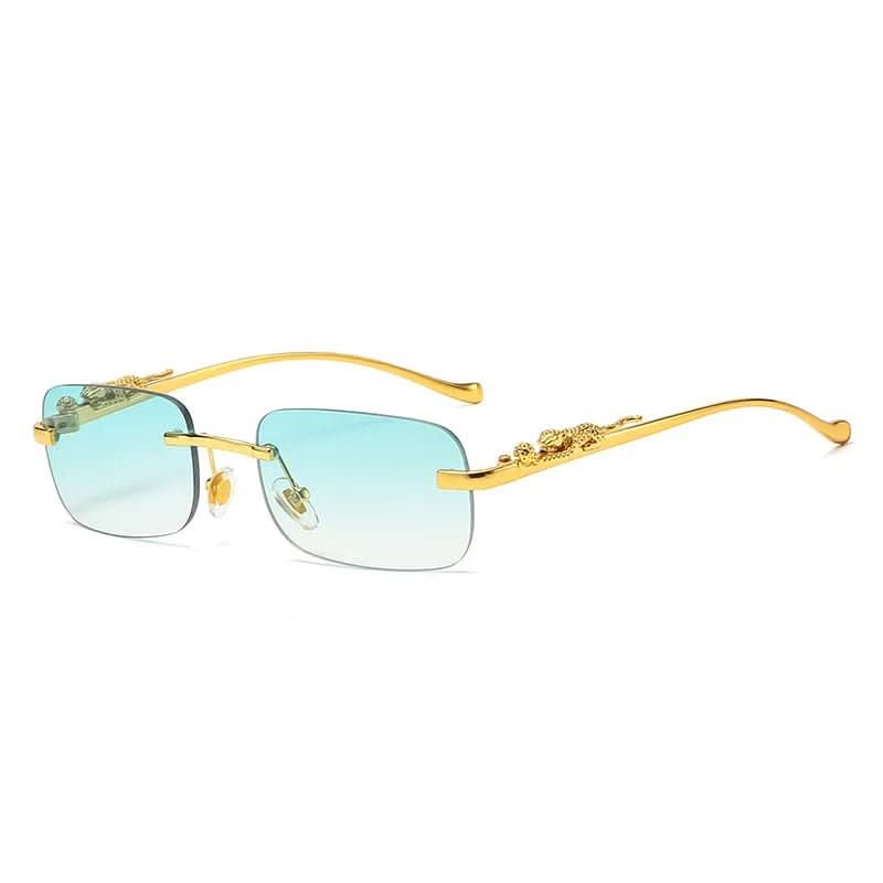 LeophaZe | Men's Rimless Sunglasses – Leopard Head Design, UV400 Protection 11