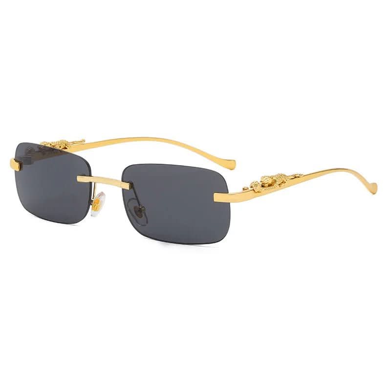 LeophaZe | Men's Rimless Sunglasses – Leopard Head Design, UV400 Protection 13