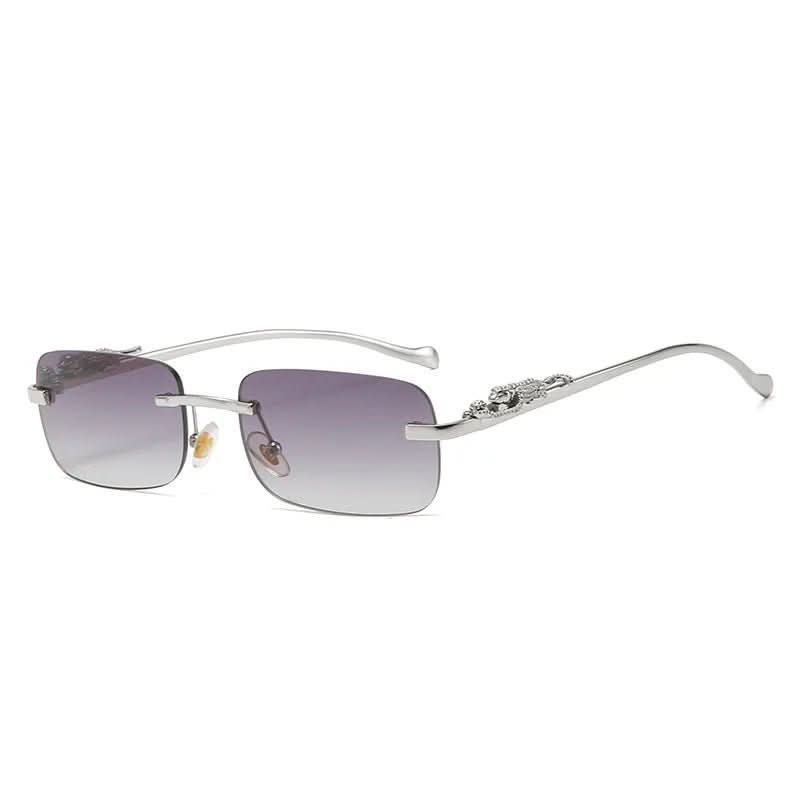 LeophaZe | Men's Rimless Sunglasses – Leopard Head Design, UV400 Protection 14