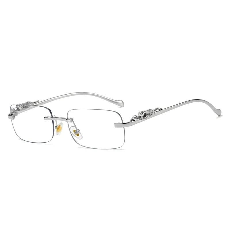 LeophaZe | Men's Rimless Sunglasses – Leopard Head Design, UV400 Protection 15