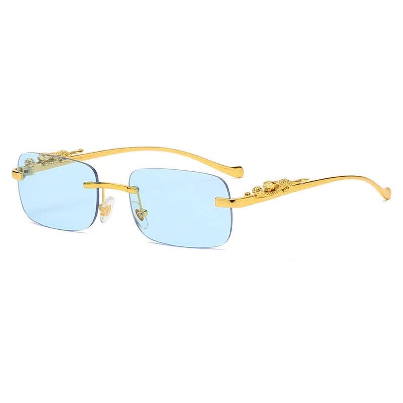 LeophaZe | Men's Rimless Sunglasses – Leopard Head Design, UV400 Protection 16