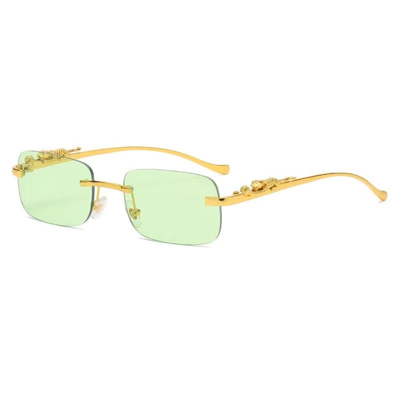 LeophaZe | Men's Rimless Sunglasses – Leopard Head Design, UV400 Protection 18