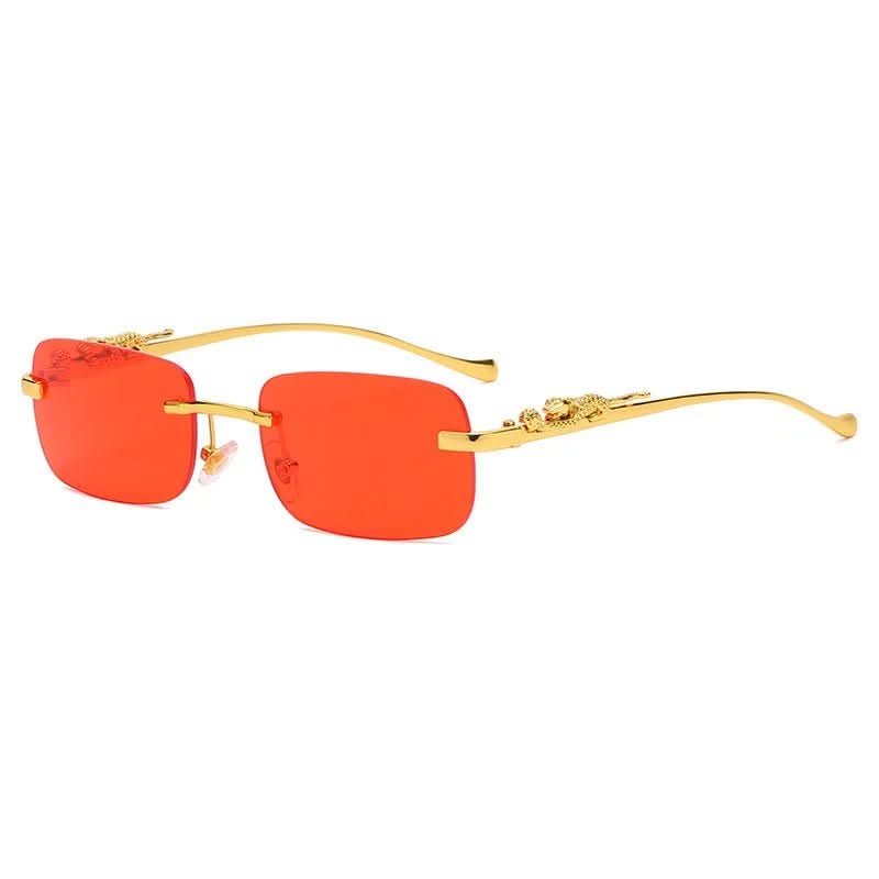 LeophaZe | Men's Rimless Sunglasses – Leopard Head Design, UV400 Protection 7