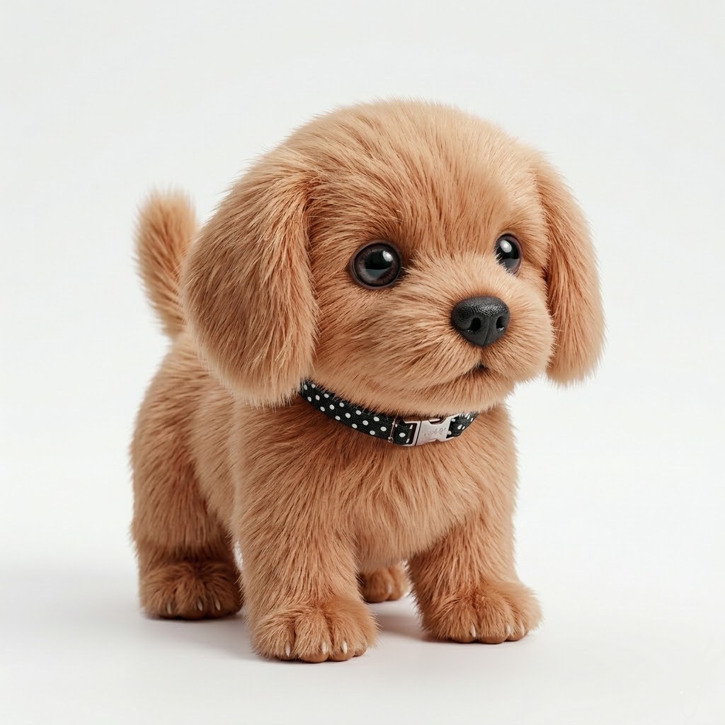 Interactive Plush Dog - Realistic & Soft Cuddly Toy