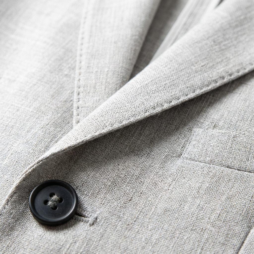 Zweiteiliger Herren-Leinenanzug Slim Fit – Blazer & Hose für Hochzeiten