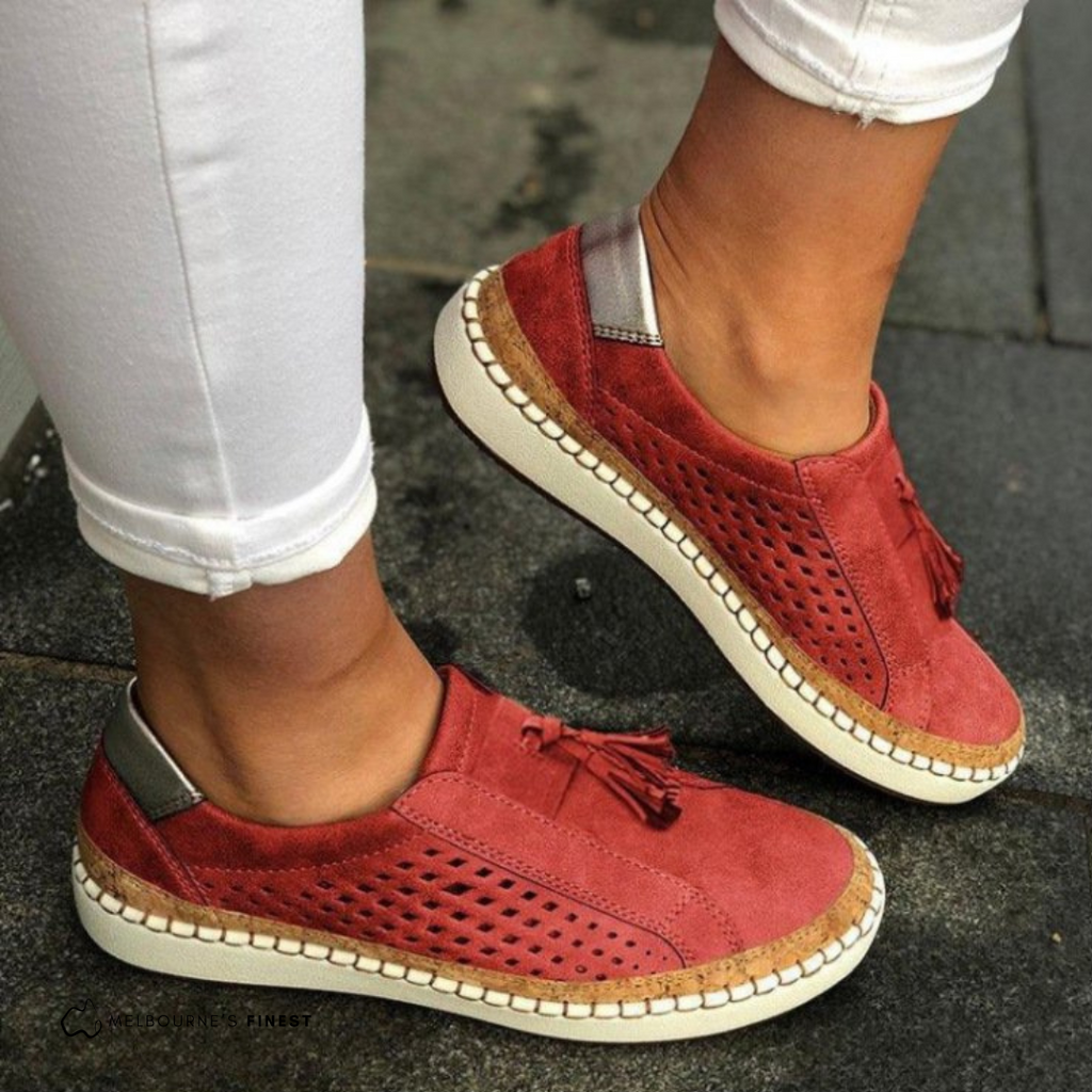 Orthopädische Slip-On-Schuhe mit Fußgewölbestütze