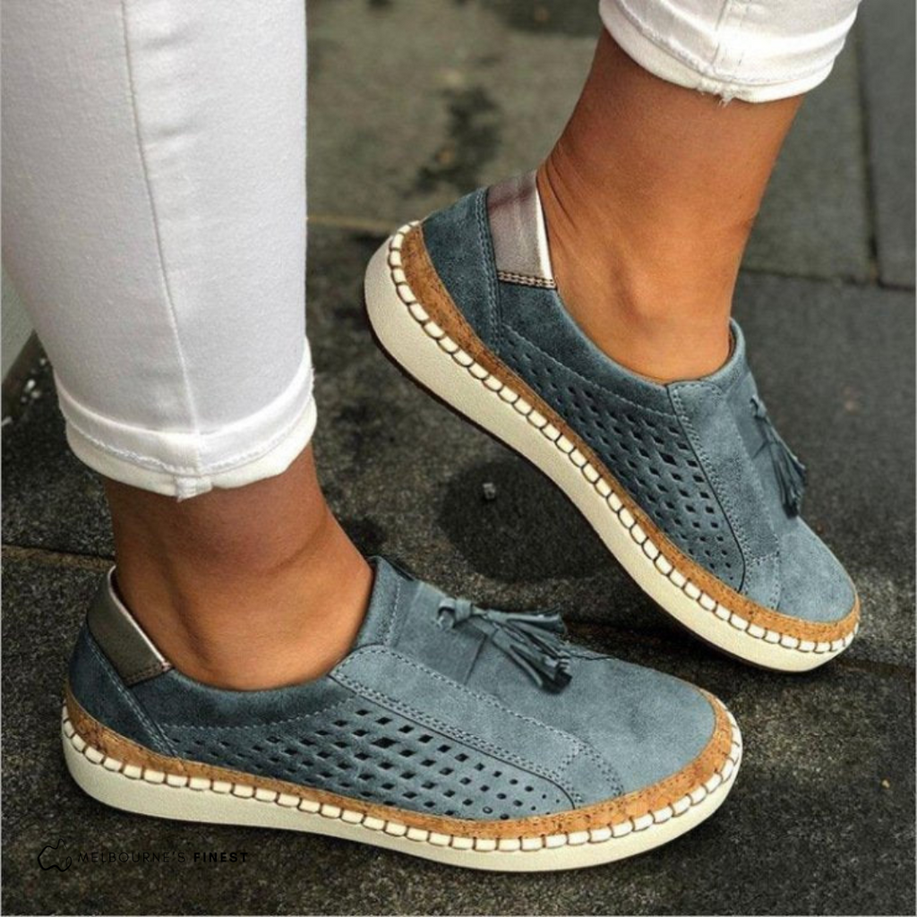 Orthopädische Slip-On-Schuhe mit Fußgewölbestütze