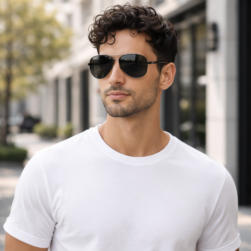 Polarisierte Pilotenbrille mit UV400-Schutz - Leichter Metallrahmen