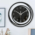 Modern Scandinavian | Wall Clock - Black Acrylic Design, Silent Mechanism 3