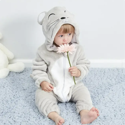Baby-Kostüm Onesie – Weicher Tier-Onesie für Kleinkinder und Babys