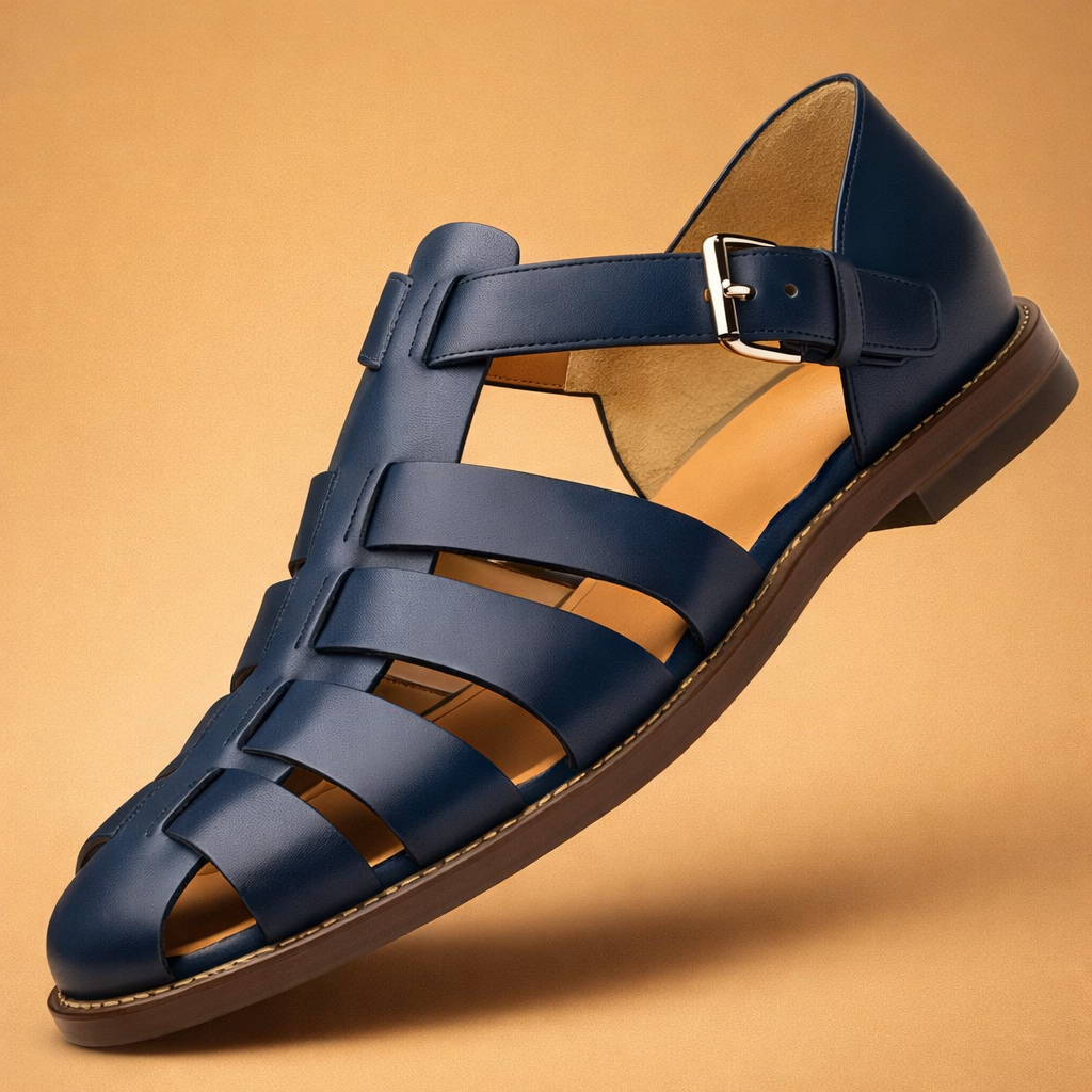 Men's Sandals with Straps | Classic Summer Shoes for Men | Comfortable and Breathable Strappy Sandals for Everyday Wear