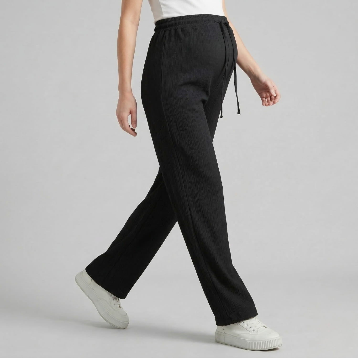 Palazzo Pants for Women | Lightweight Maternity Pants with Wide Legs | Comfortable Pregnancy Pants with Drawstring for Summer & Spring