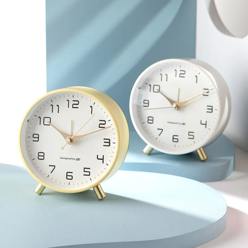 Modern Scandinavian silent table clock