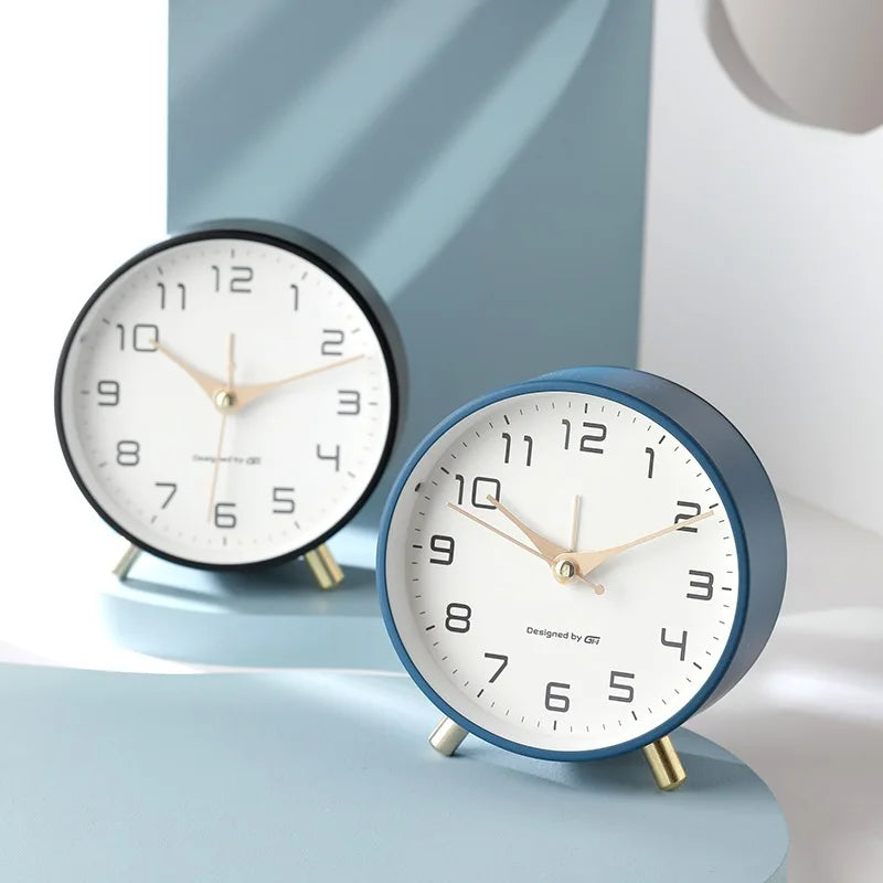 Modern Scandinavian silent table clock