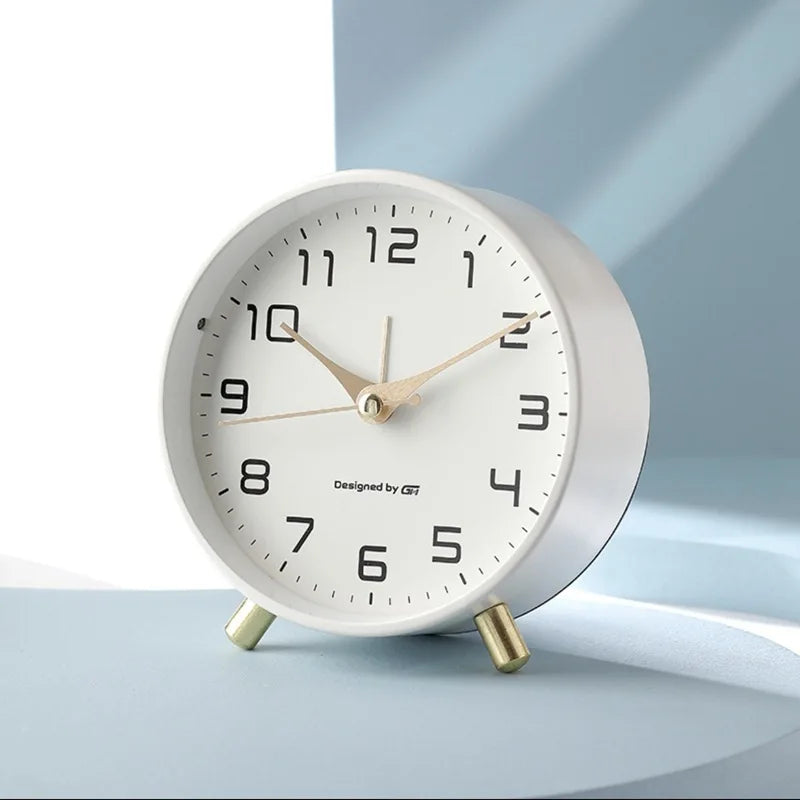 Modern Scandinavian silent table clock
