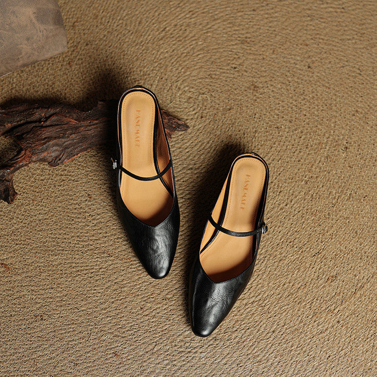 Orthopädische spitz zulaufende Komfort-Ballerinas