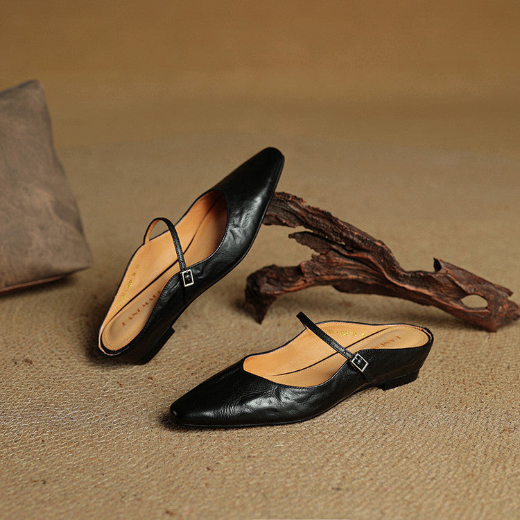 Orthopädische spitz zulaufende Komfort-Ballerinas