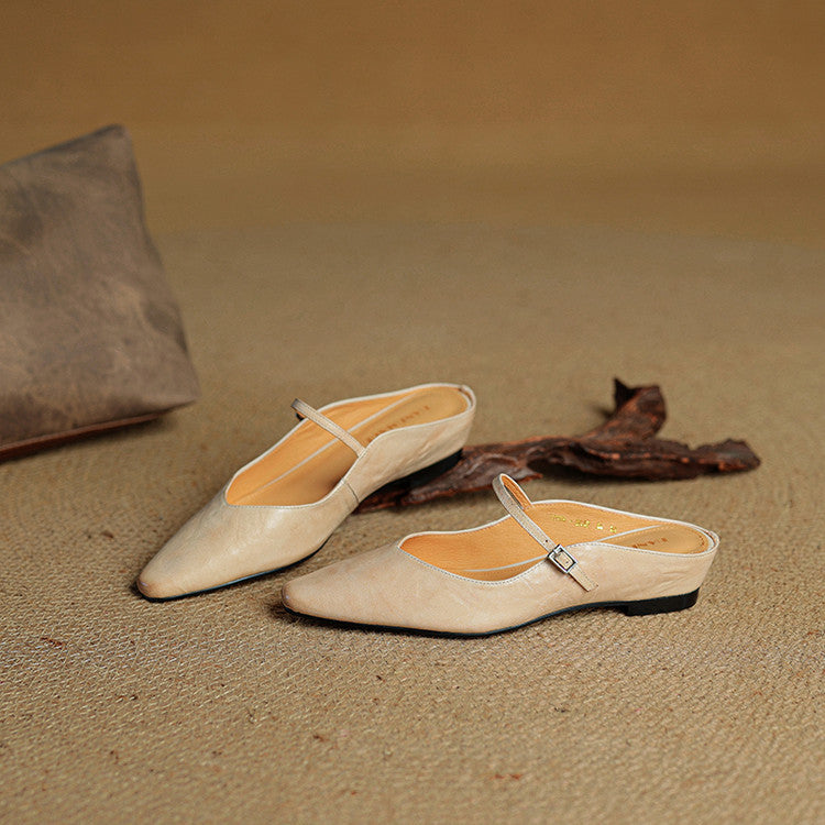 Orthopädische spitz zulaufende Komfort-Ballerinas