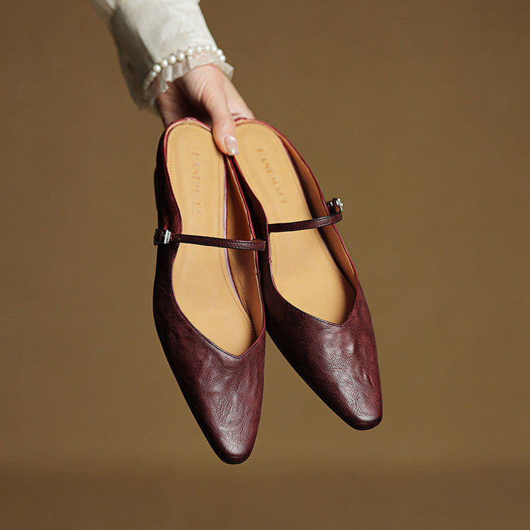Orthopädische Damen Ballerinas mit offener Zehenpartie | Bequeme Sommerschuhe mit ergonomischer Sohle für den Alltag
