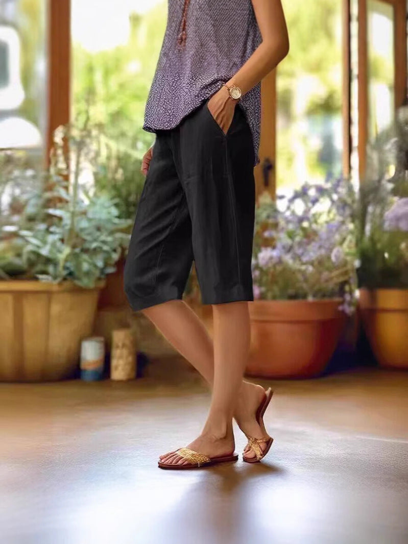 Damen Sommer-Shorts | Gerades Bein & Knielang