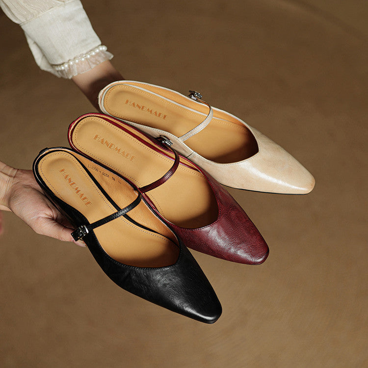 Orthopädische spitz zulaufende Komfort-Ballerinas