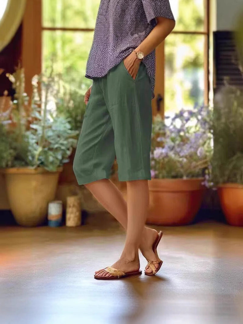 Damen Sommer-Shorts | Gerades Bein & Knielang