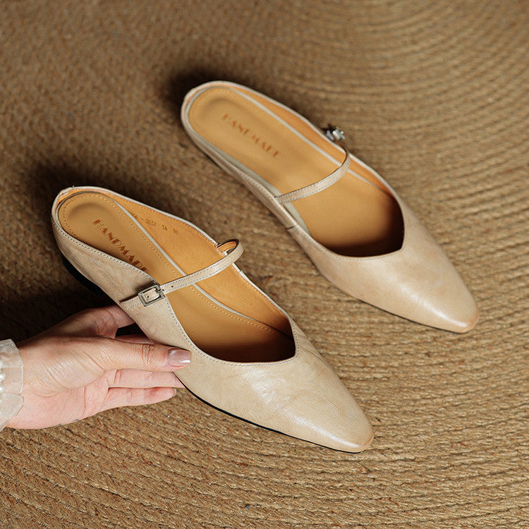Orthopädische spitz zulaufende Komfort-Ballerinas