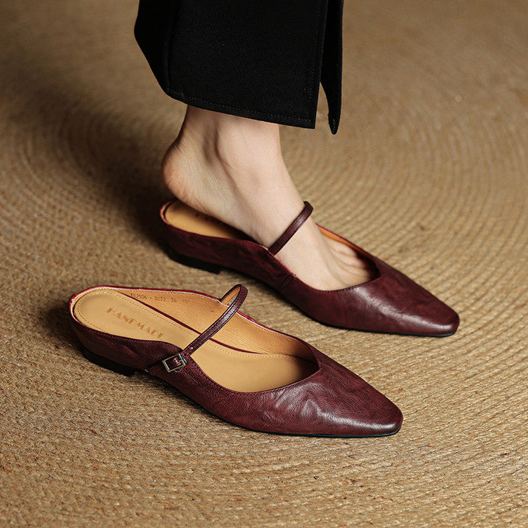 Orthopädische Damen Ballerinas mit offener Zehenpartie | Bequeme Sommerschuhe mit ergonomischer Sohle für den Alltag
