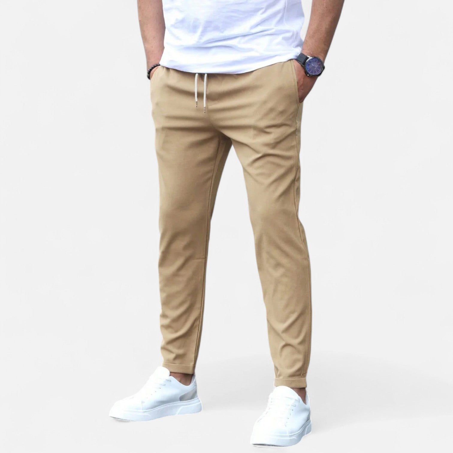 Elastic Men's Pants – Dynamic Comfort & Refined Style