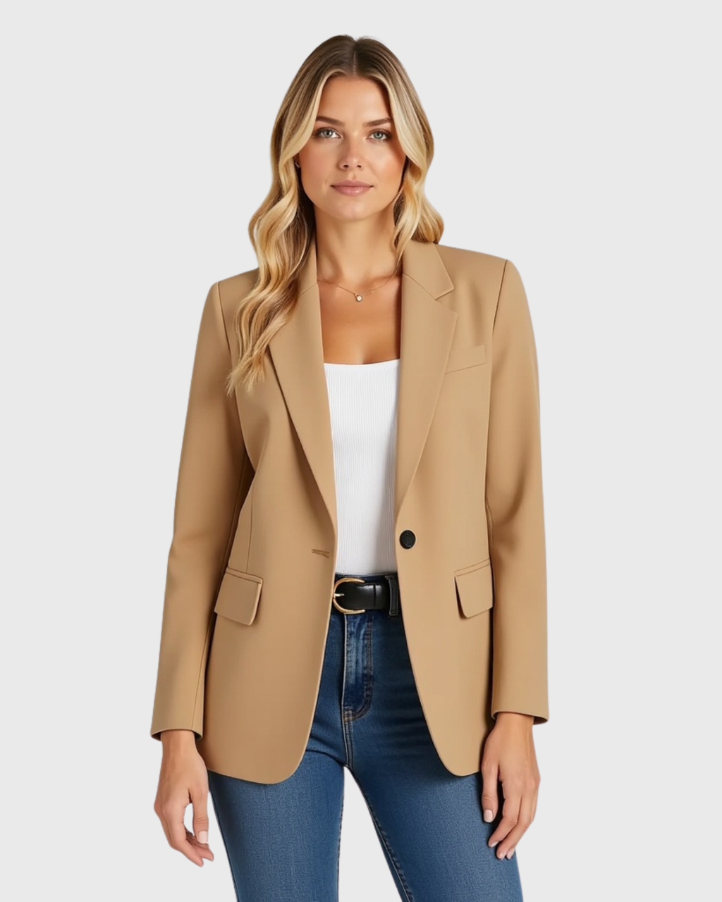 Taillierter Damenblazer mit strukturierter Silhouette