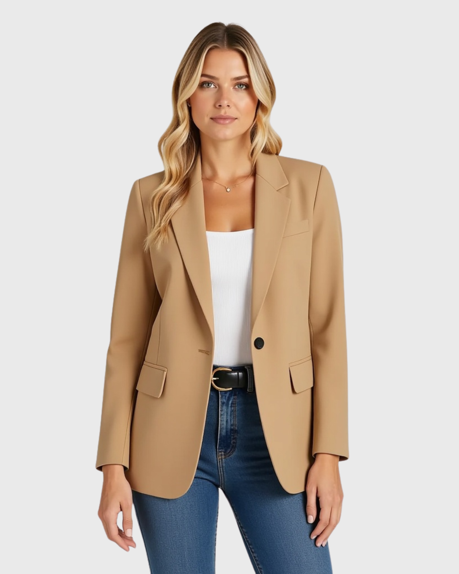 Taillierter Damenblazer mit strukturierter Silhouette