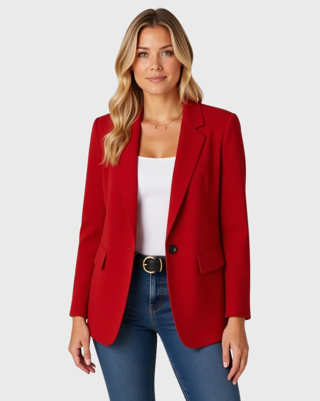 Taillierter Damenblazer mit strukturierter Silhouette