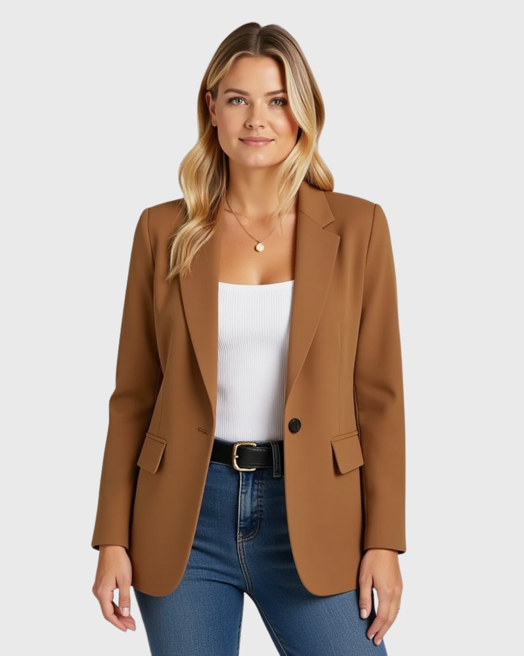 Taillierter Damenblazer mit strukturierter Silhouette