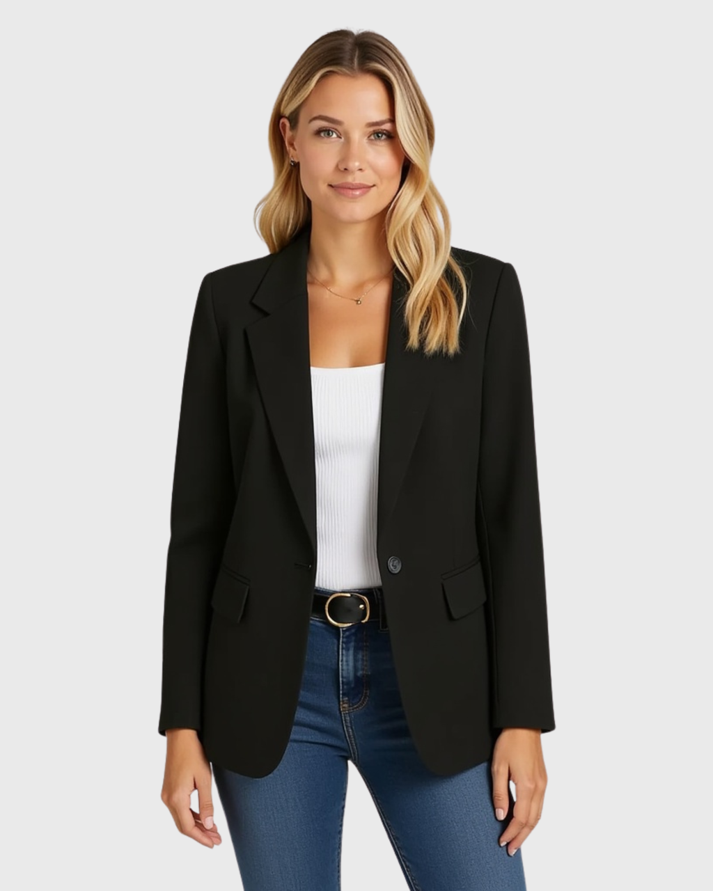 Taillierter Damenblazer mit strukturierter Silhouette