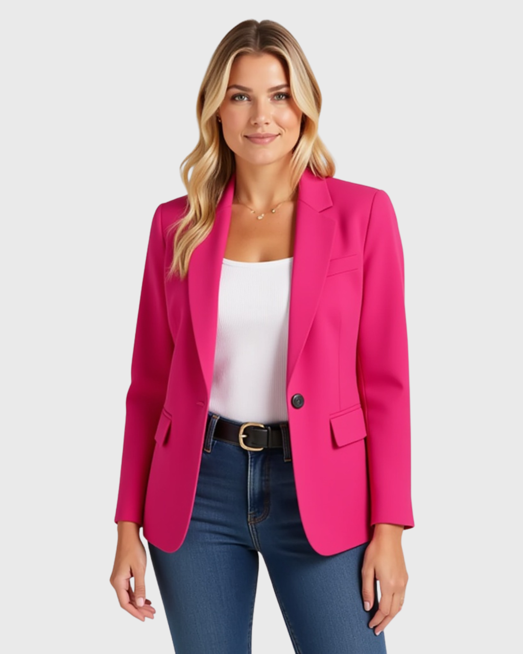Taillierter Damenblazer mit strukturierter Silhouette