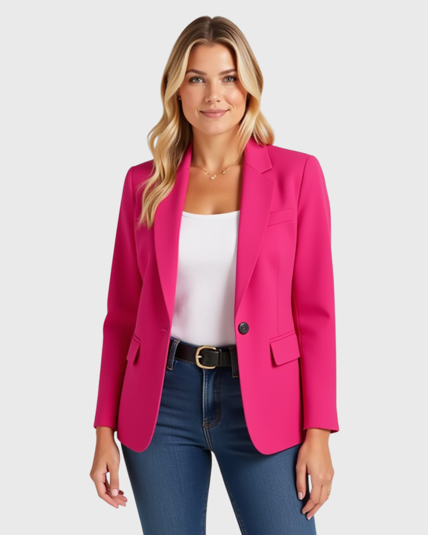 Taillierter Damenblazer mit strukturierter Silhouette