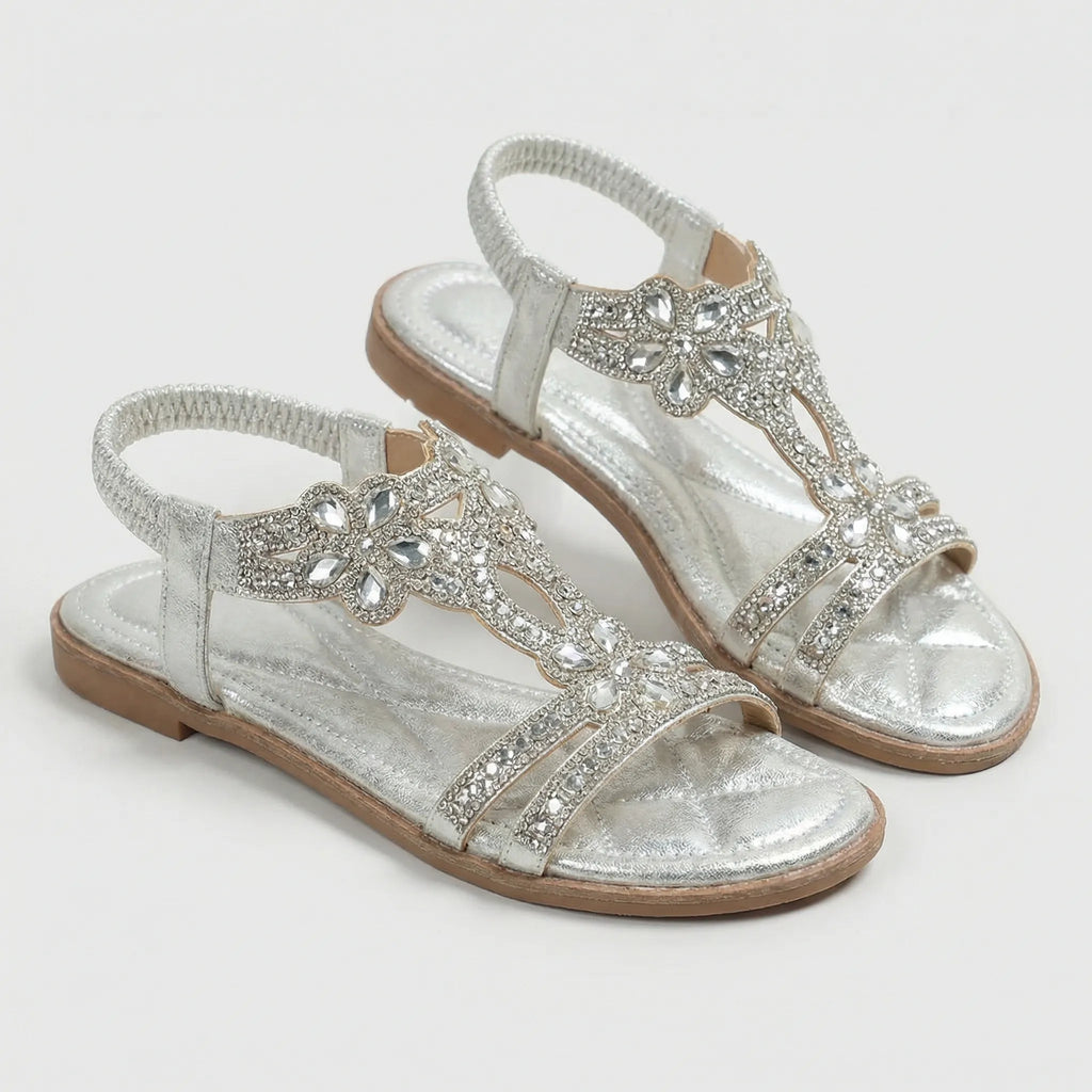 Women's sandal with decoration